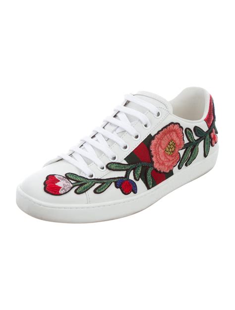 gucci fluffy shoes|gucci flower sneakers.